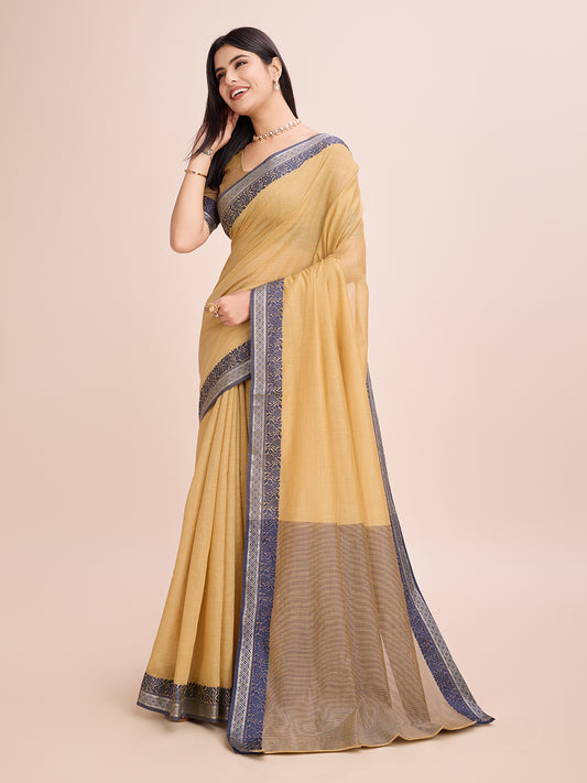 Pure Cotton Daily Wear / Uniform Saree
