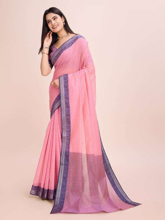 Pure Cotton Daily Wear / Uniform Saree