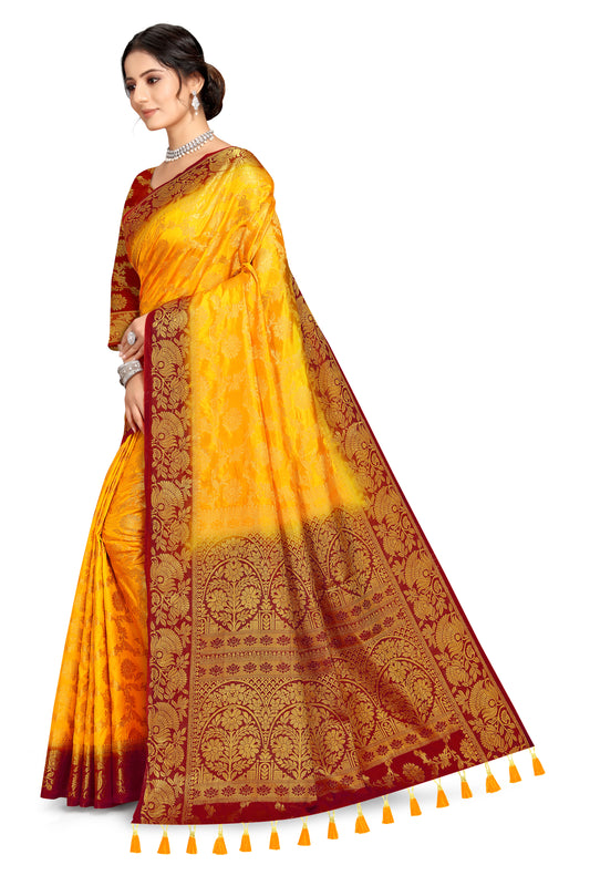 Woven Banarasi Cotton Silk Saree