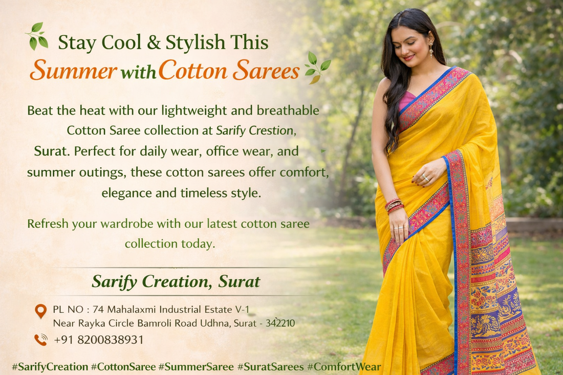 Cotton Saree for Summer – Stay Cool with Elegant Comfort