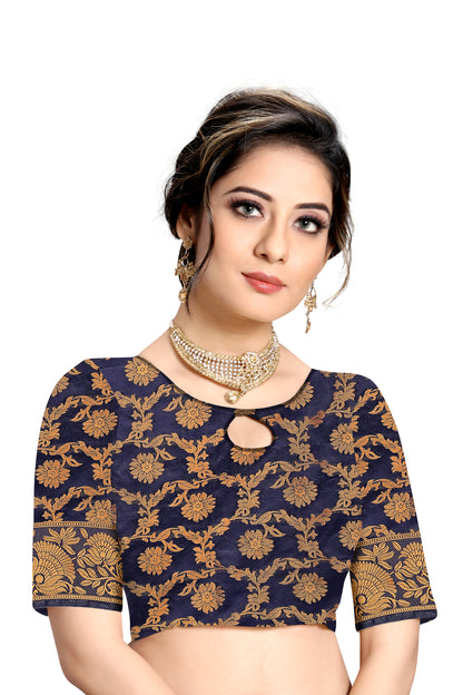 Woven Banarasi Cotton Silk Saree