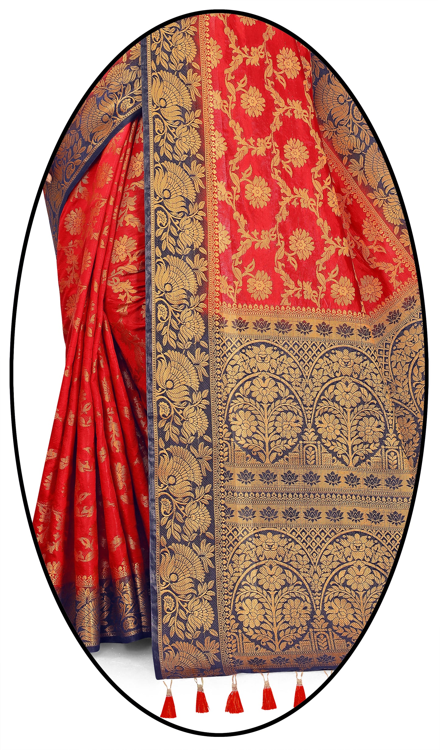 Woven Banarasi Cotton Silk Saree