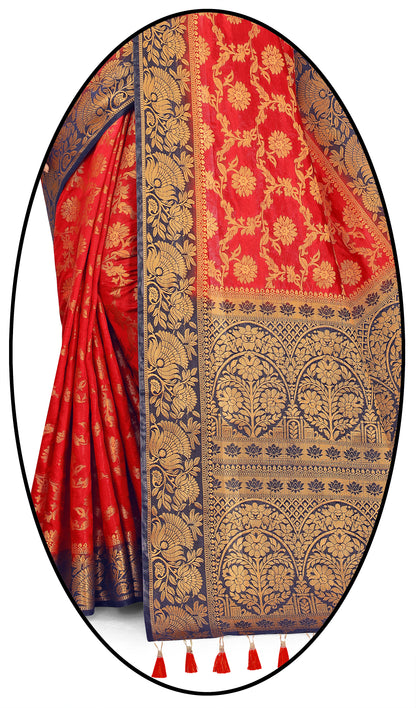 Woven Banarasi Cotton Silk Saree