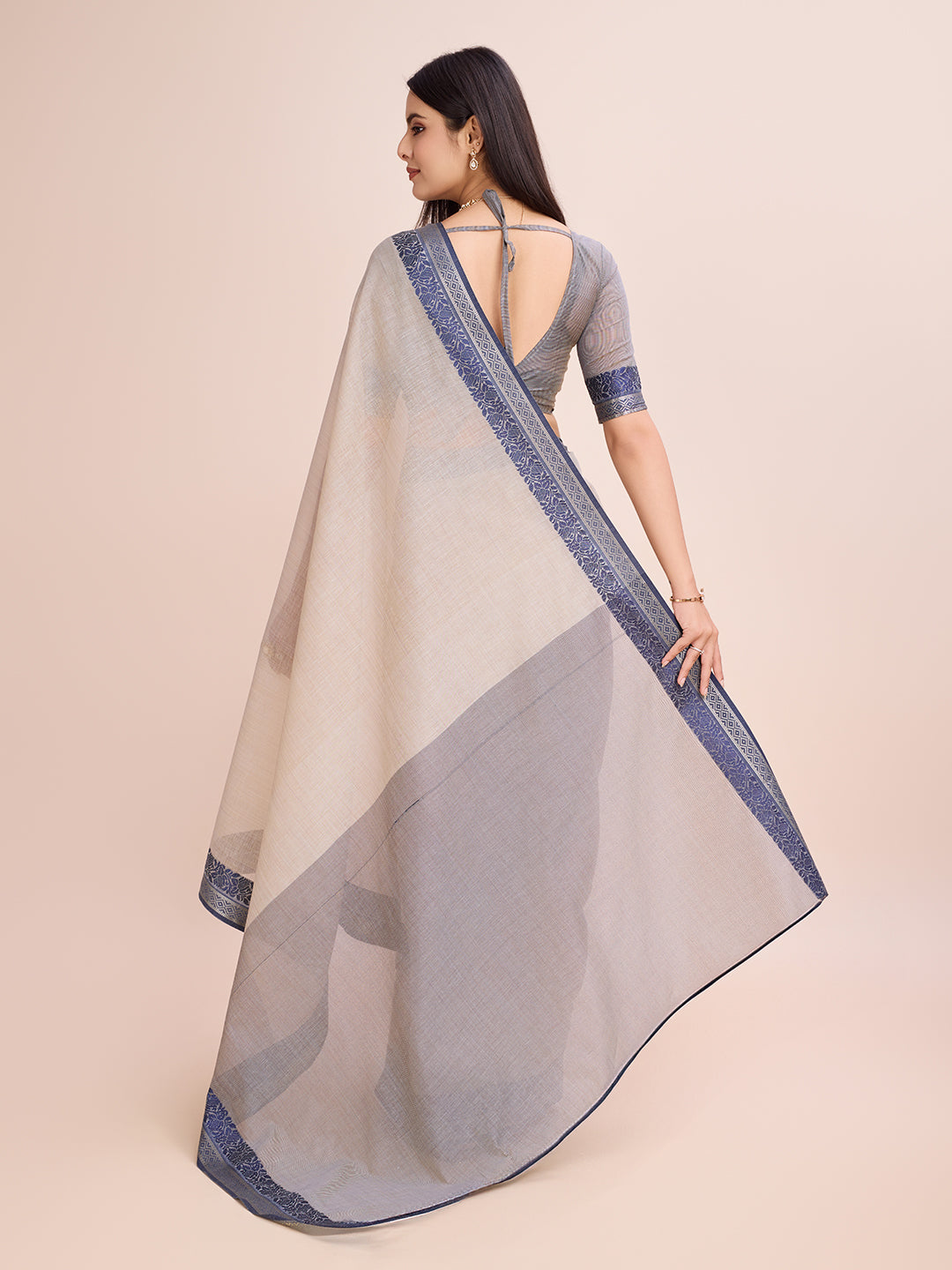 Pure Cotton Daily Wear / Uniform Saree