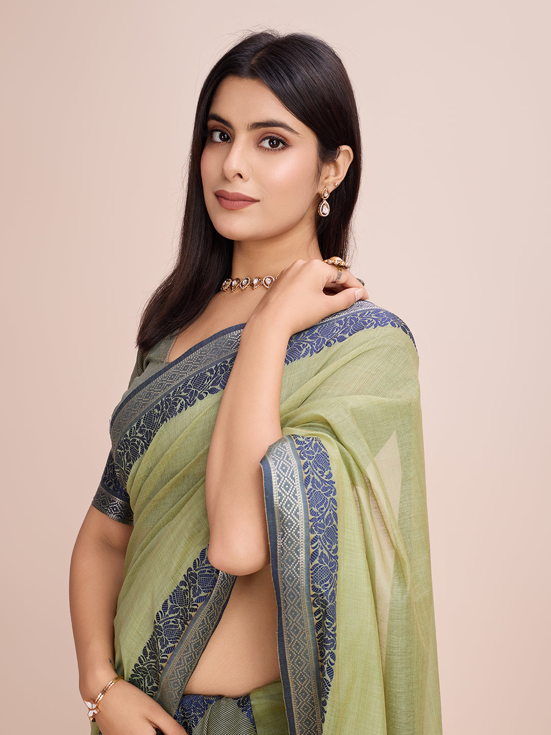 Pure Cotton Daily Wear / Uniform Saree
