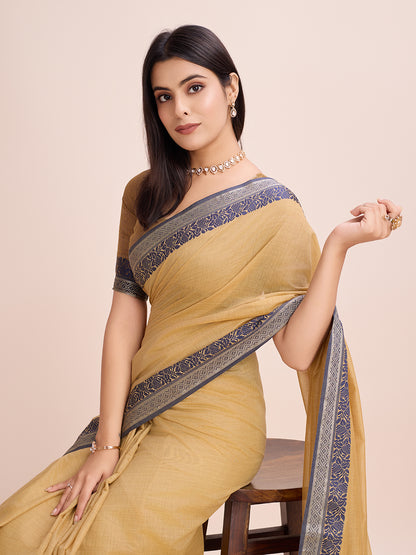 Pure Cotton Daily Wear / Uniform Saree