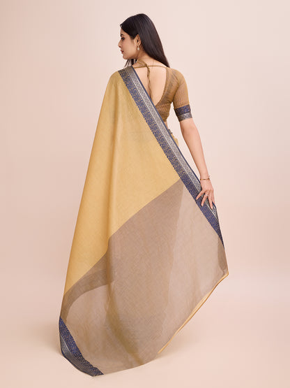 Pure Cotton Daily Wear / Uniform Saree