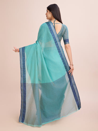 Pure Cotton Daily Wear / Uniform Saree