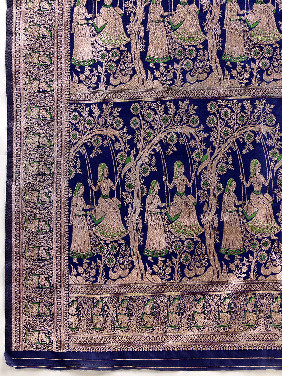 Woven Banarasi Silk Blend Saree