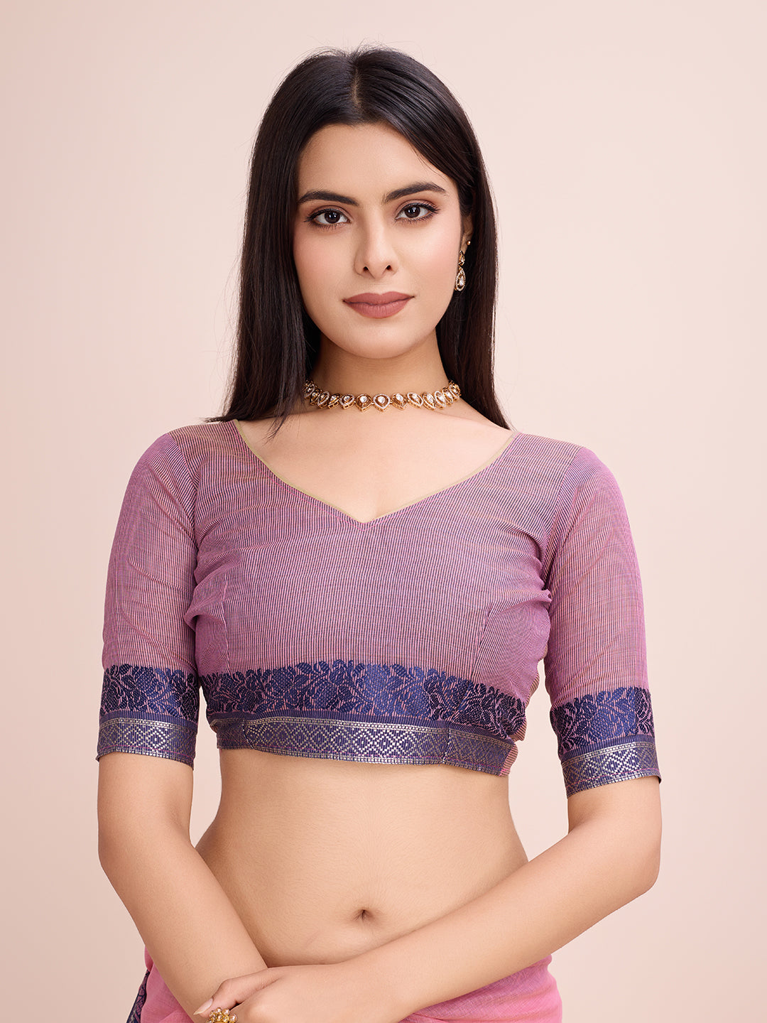 Pure Cotton Daily Wear / Uniform Saree