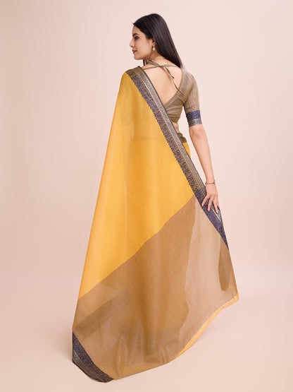 Pure Cotton Daily Wear / Uniform Saree