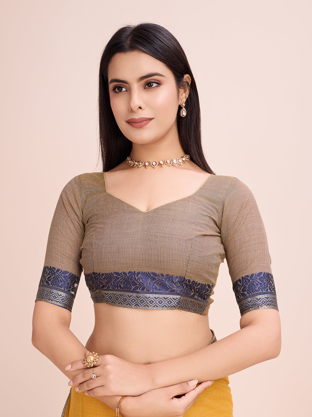 Pure Cotton Daily Wear / Uniform Saree