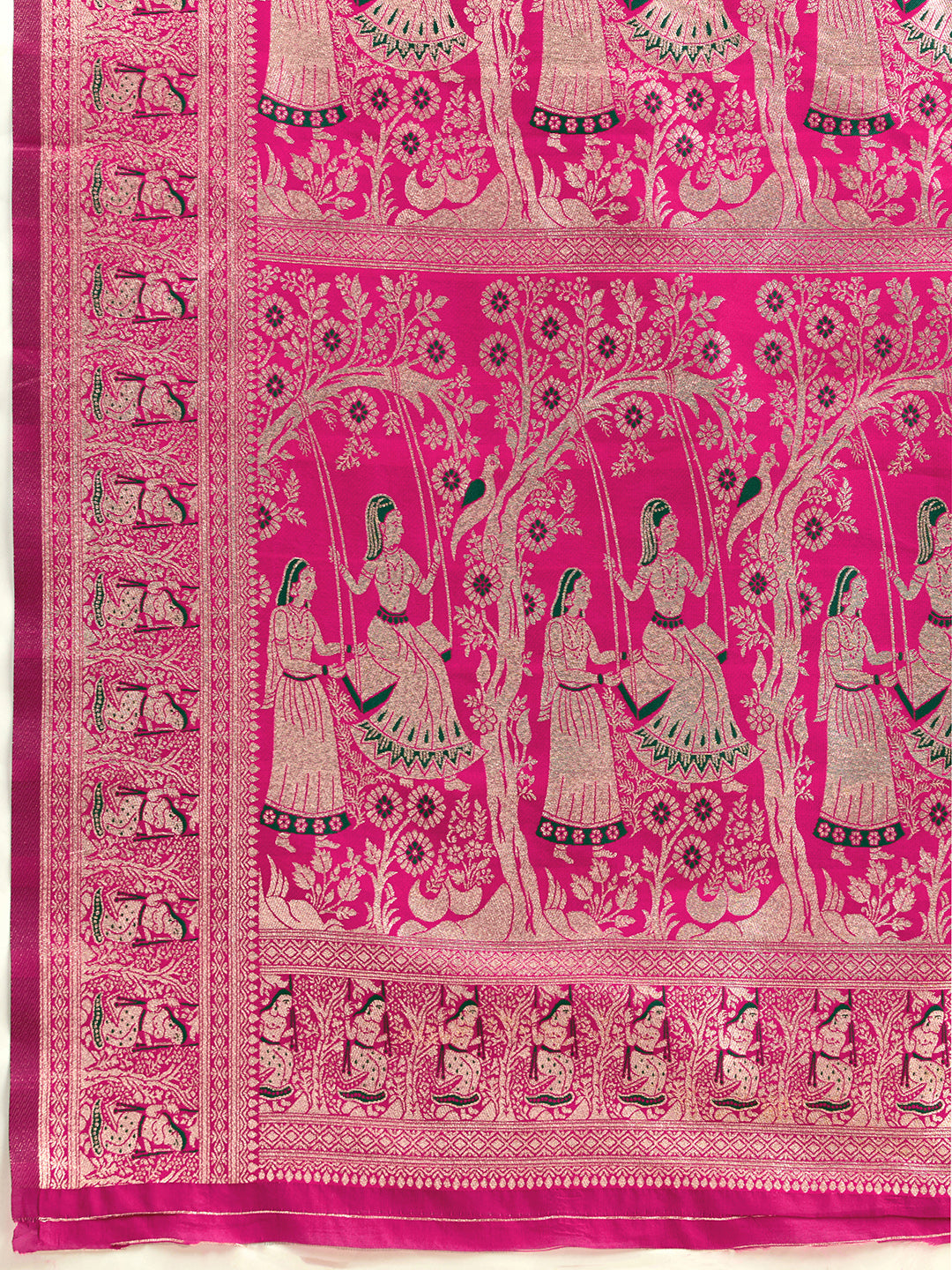 Woven Banarasi Silk Blend Saree