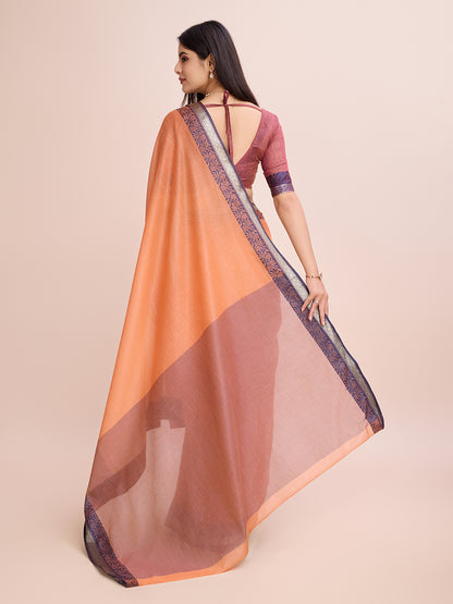 Pure Cotton Daily Wear / Uniform Saree