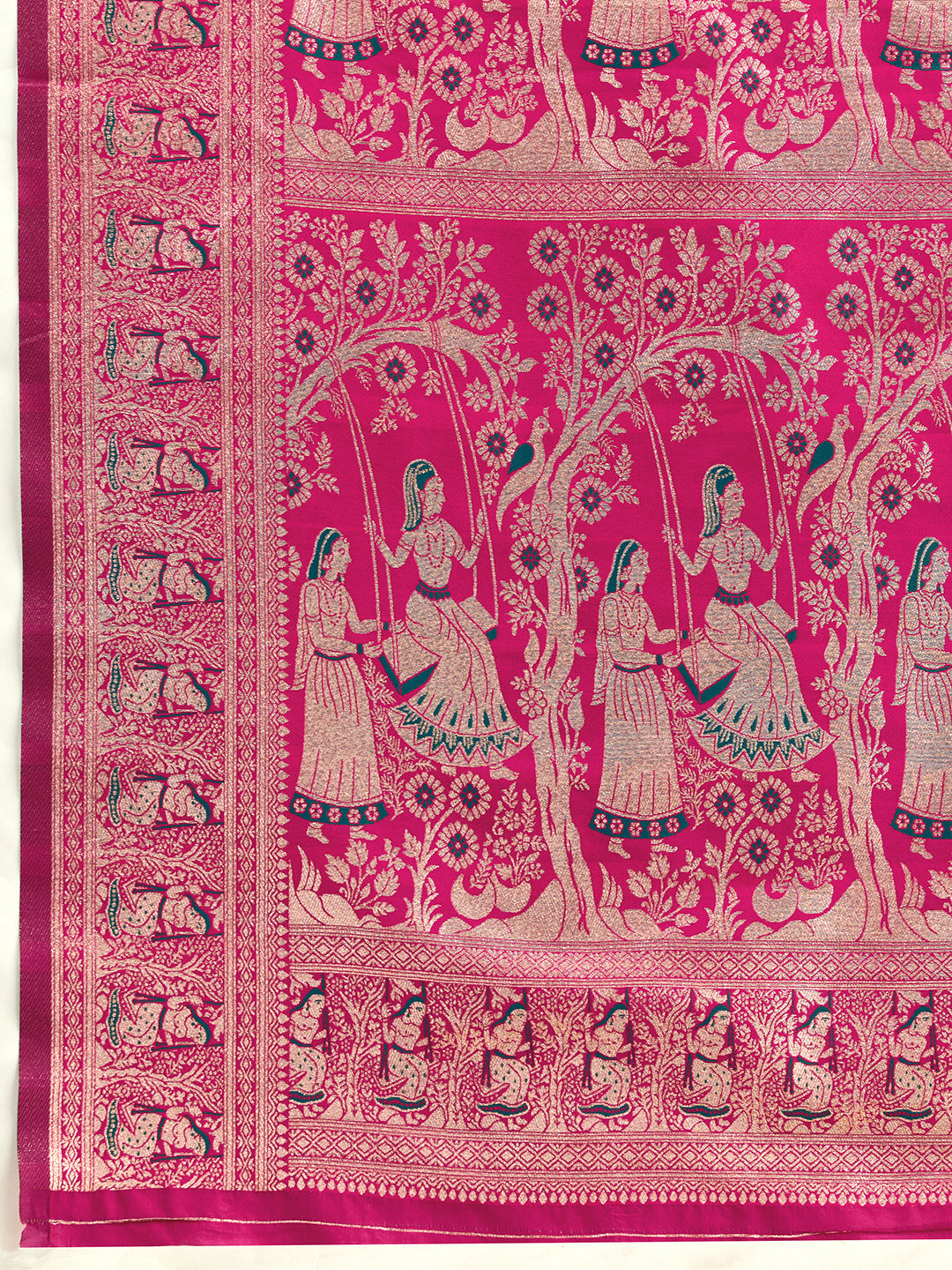 Woven Banarasi Silk Blend Saree