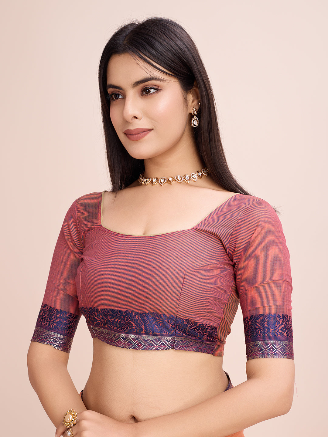 Pure Cotton Daily Wear / Uniform Saree