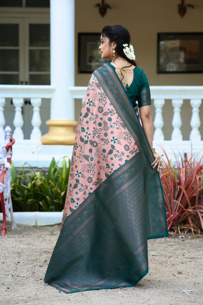 Woven Banarasi Silk Blend Saree