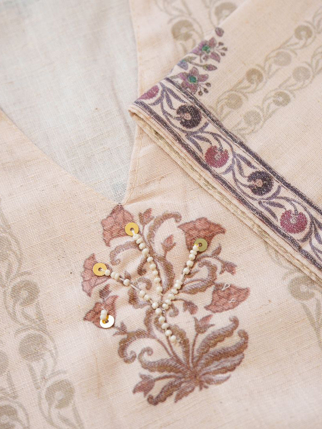 Women Ethnic Motifs Printed Cotton Kurta with Trousers & Dupatta