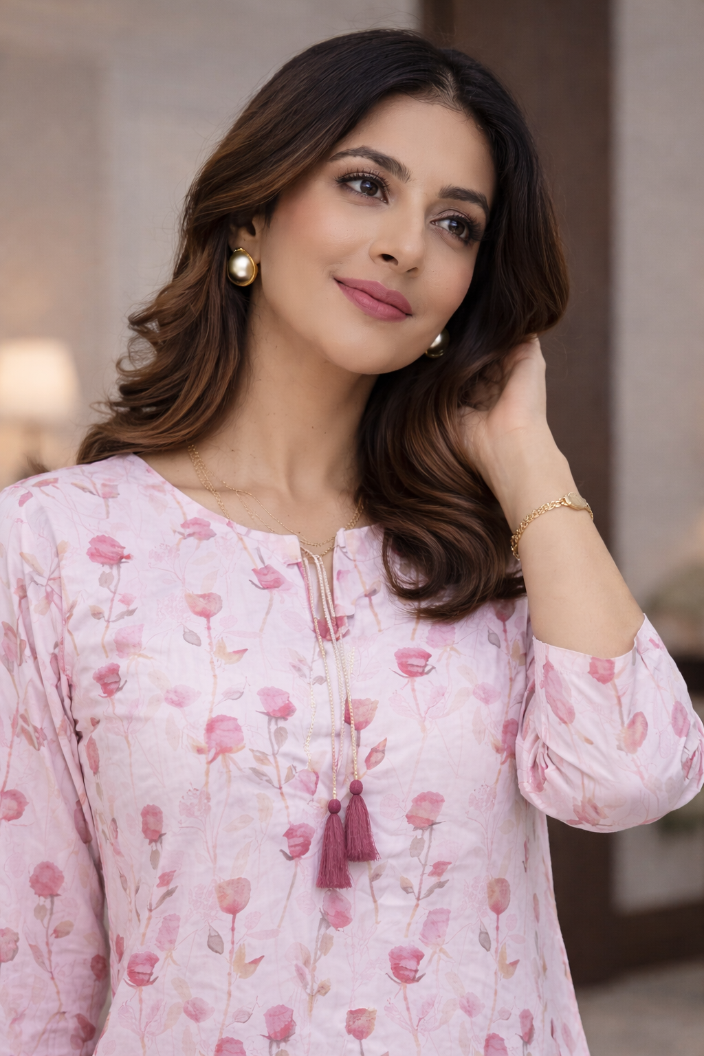Floral Printed Pure Cottton Tunics