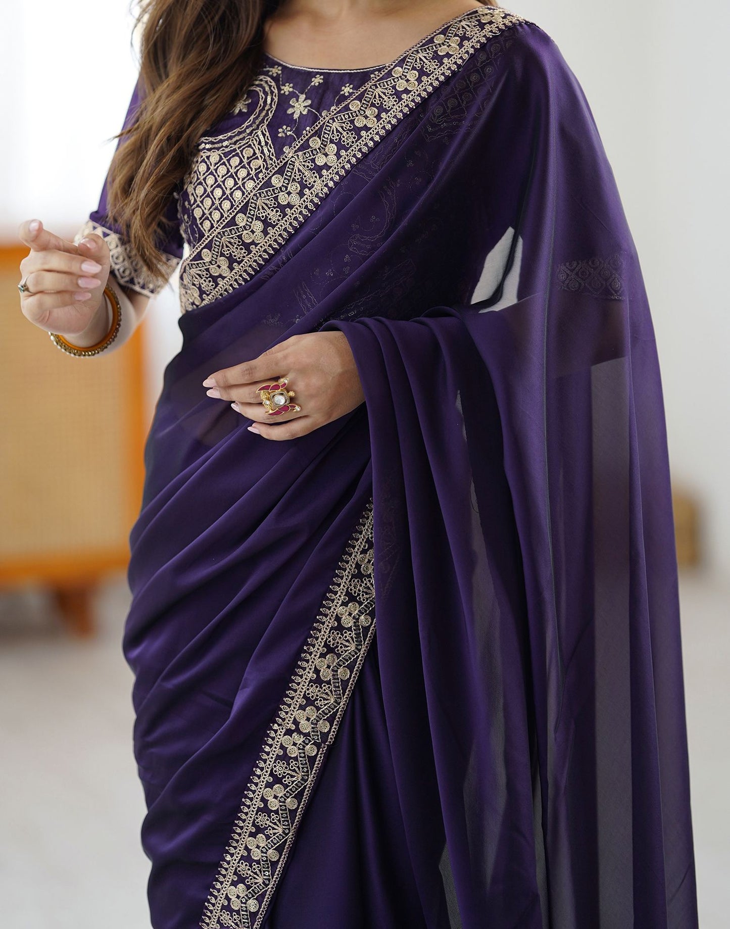 Presenting you most beautiful sequence saree