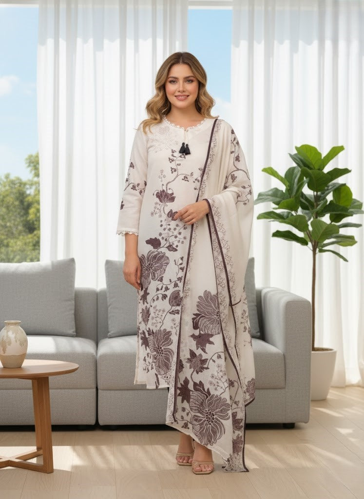 Women Tie-Up Neck Kurta & Bottom With Dupatta Sets