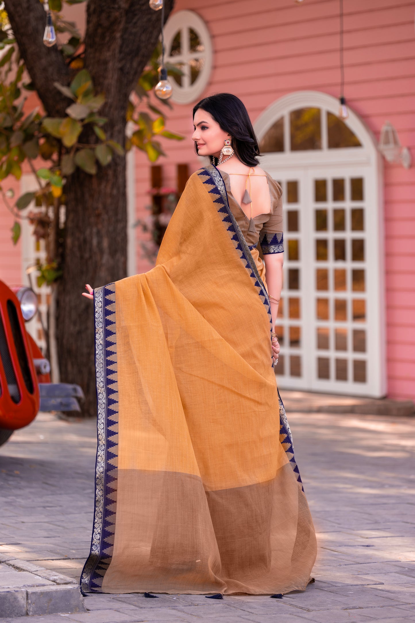 Pure Cotton Daily Wear / Uniform Saree