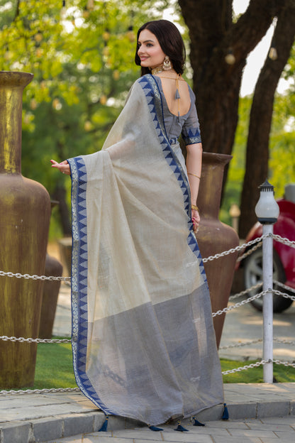 Pure Cotton Daily Wear / Uniform Saree