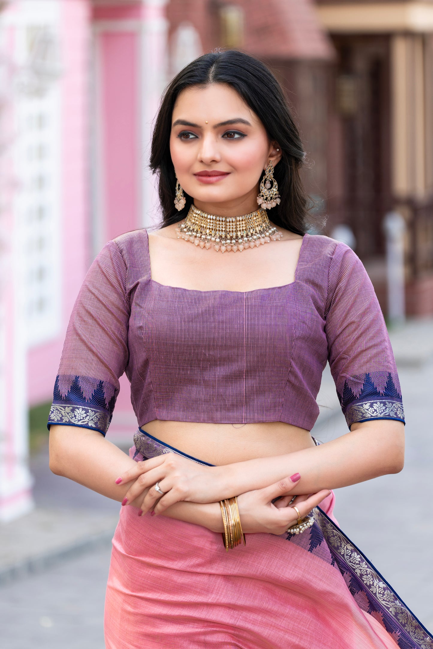 Pure Cotton Daily Wear / Uniform Saree