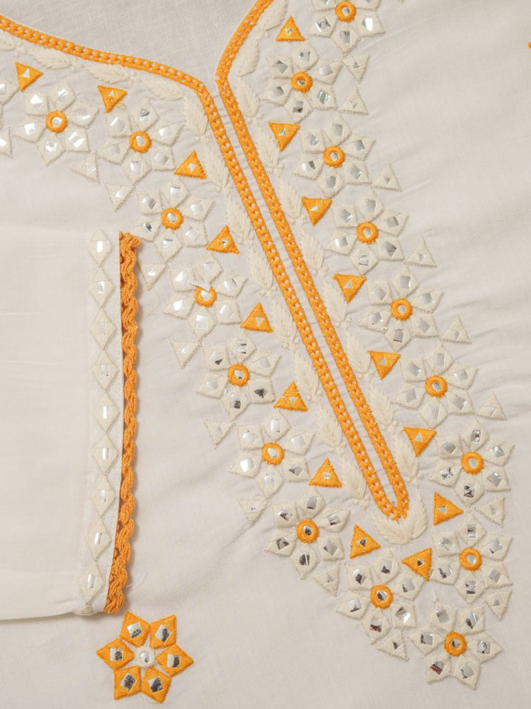 Embroidered Straight Kurta With Trouser & Dupatta