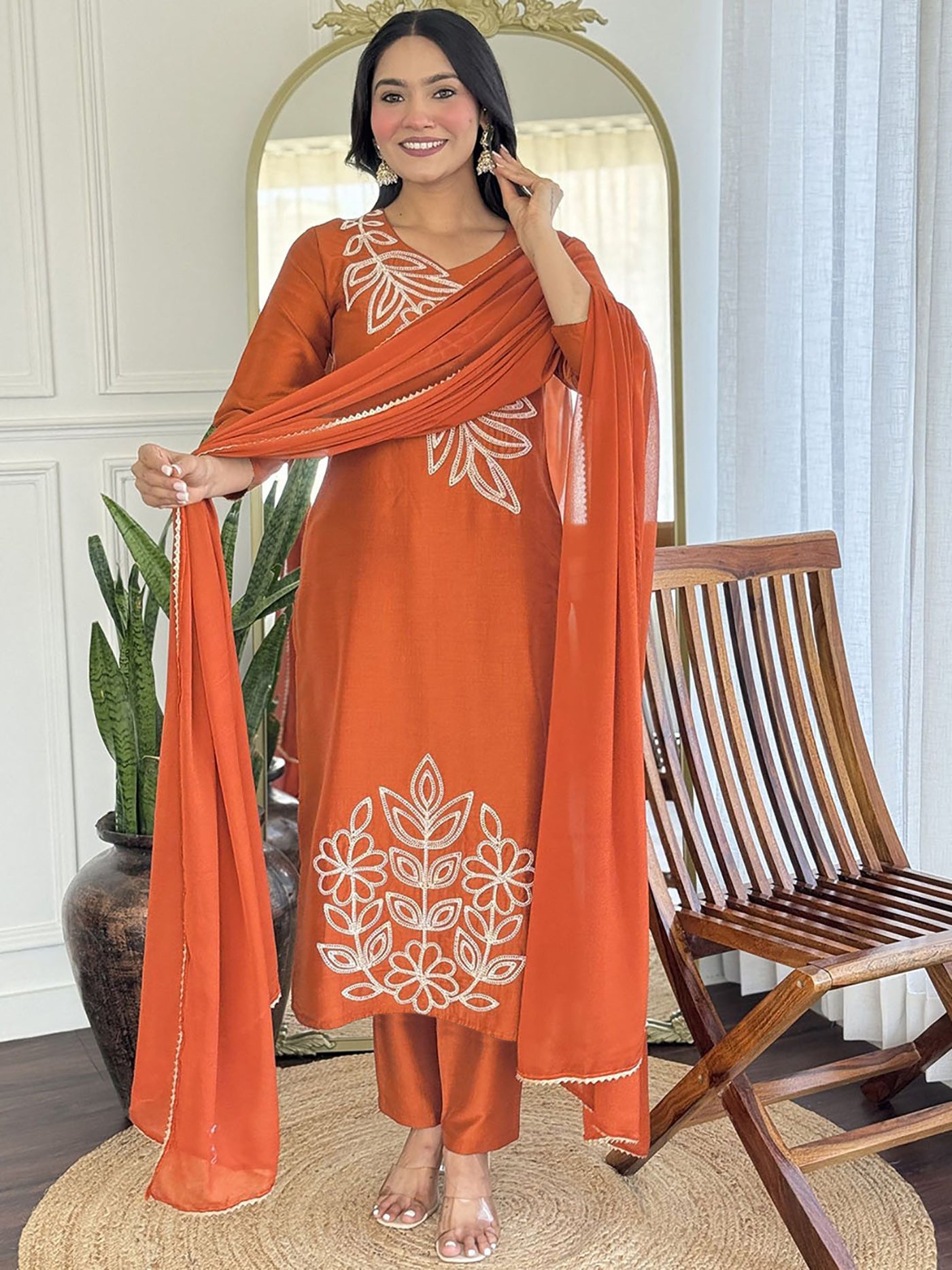 Women’s Kurta Pent Dupatta Set