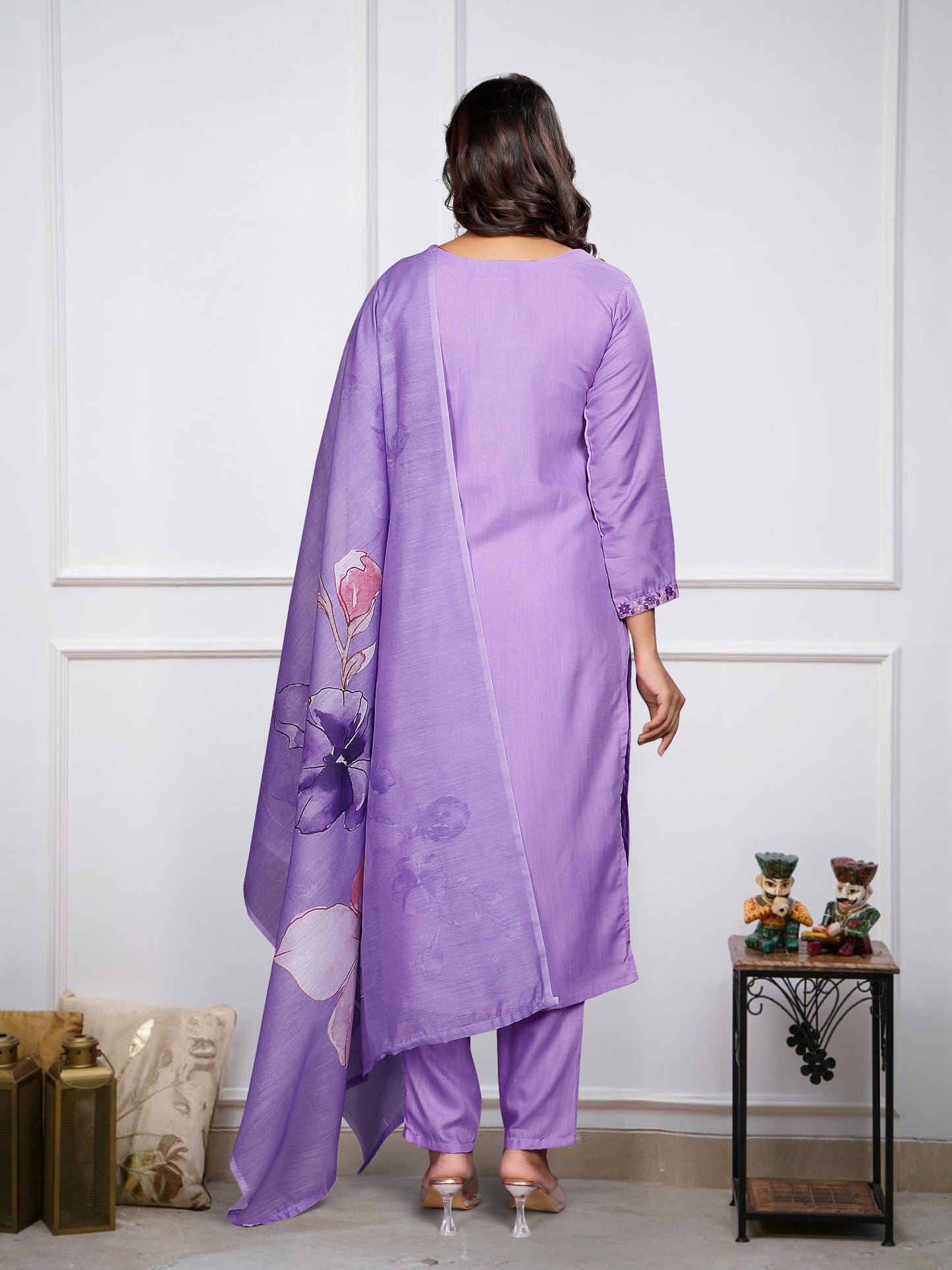 Soft Rayon Embroidered Kurta Set