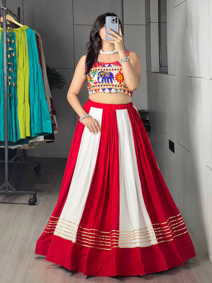 Red Color Navratri Chaniya Choli 2k26
