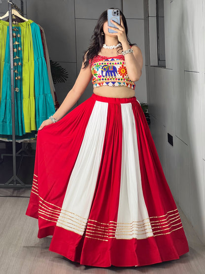Red Color Navratri Chaniya Choli 2k26