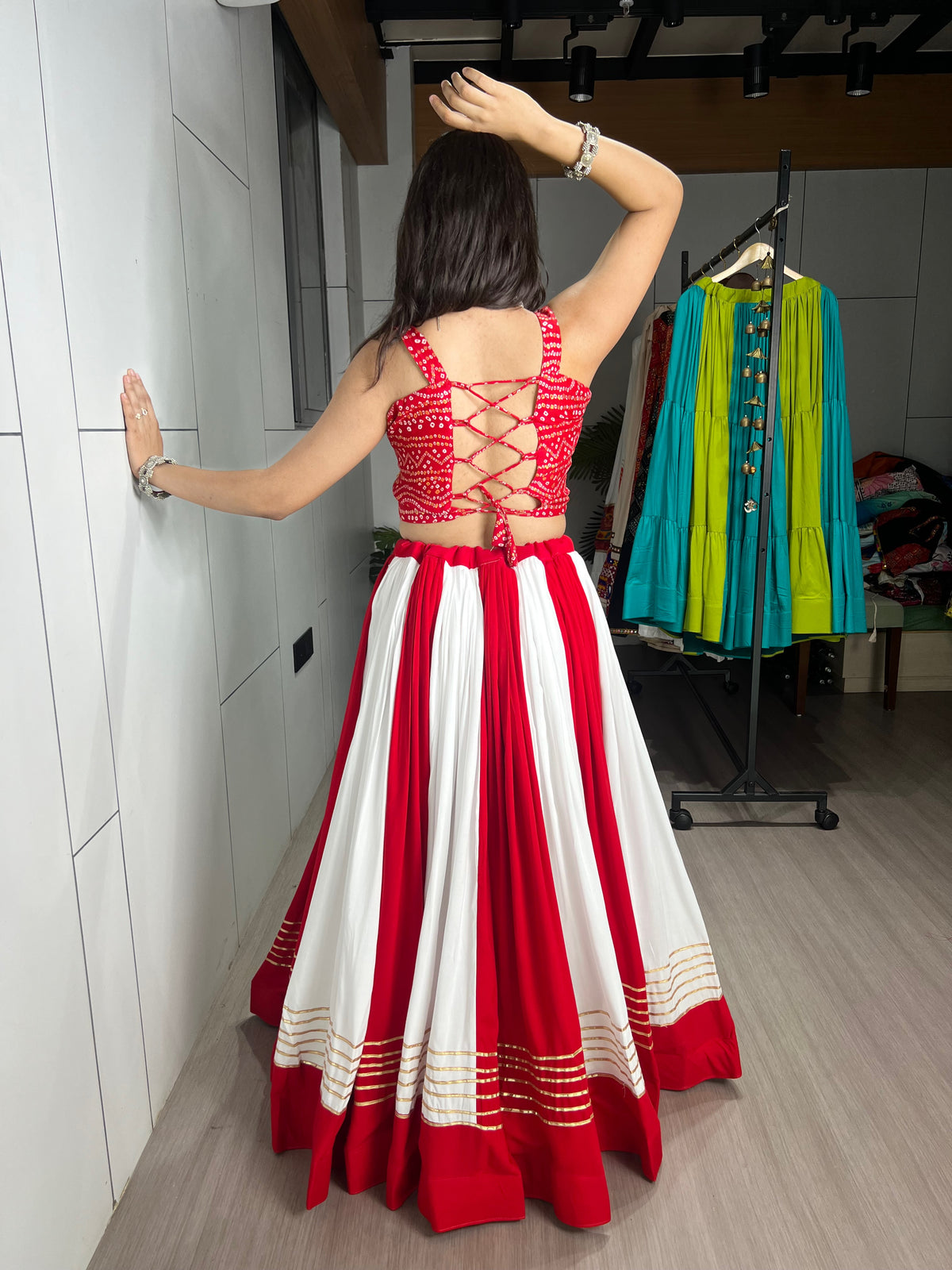 Red Color Navratri Chaniya Choli 2k26