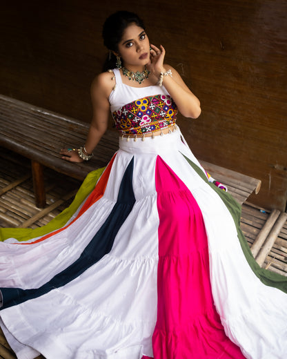 Multicolor Designer Chaniya Choli For Navratri