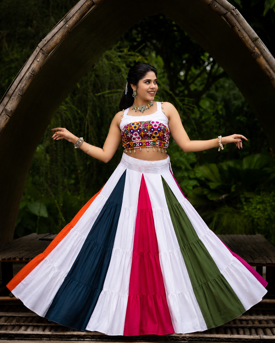 Multicolor Designer Chaniya Choli For Navratri