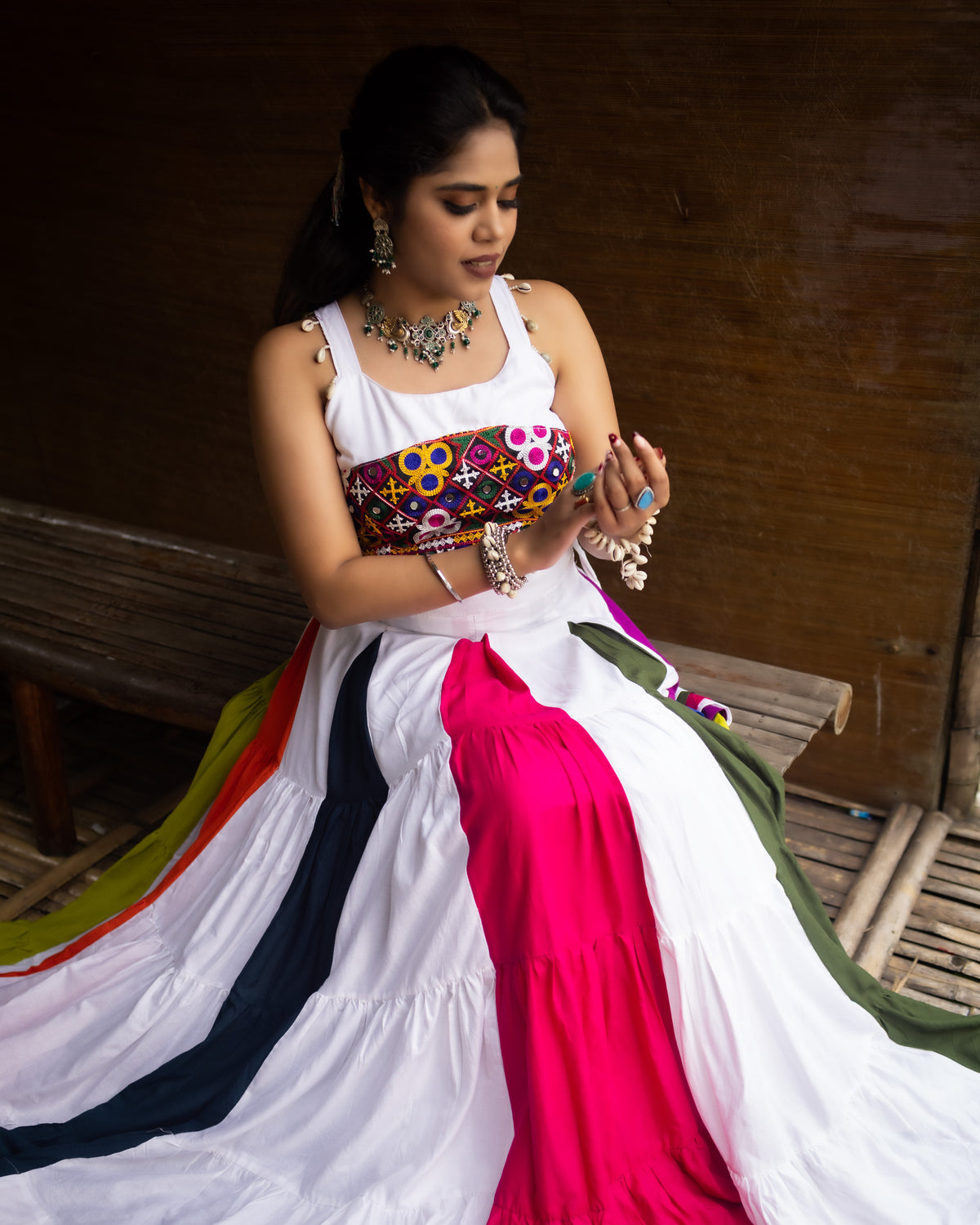 Multicolor Designer Chaniya Choli For Navratri