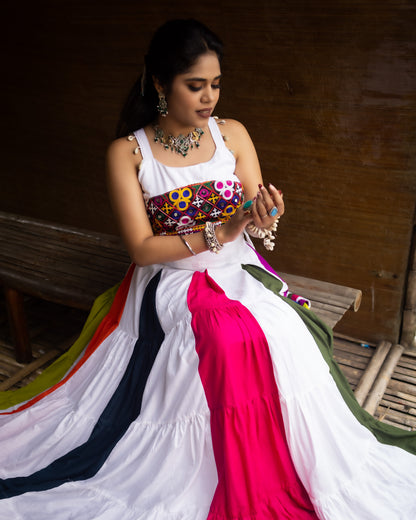 Multicolor Designer Chaniya Choli For Navratri