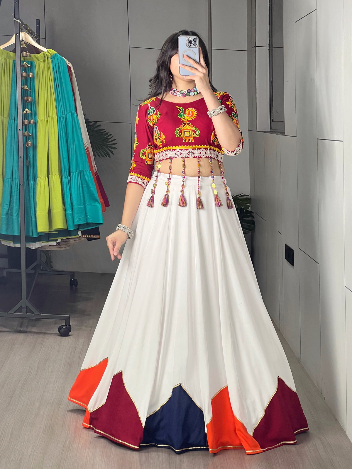 Garba and Dandiya Beautifully Crafted Lehenga Choli Set