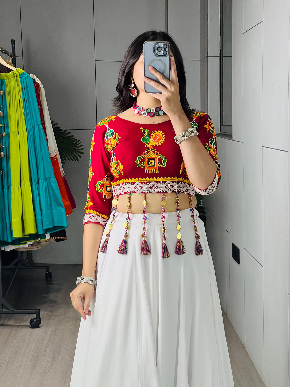 Garba and Dandiya Beautifully Crafted Lehenga Choli Set