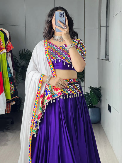 Traditional Gamthi Mirror Work Lehenga Choli 2026
