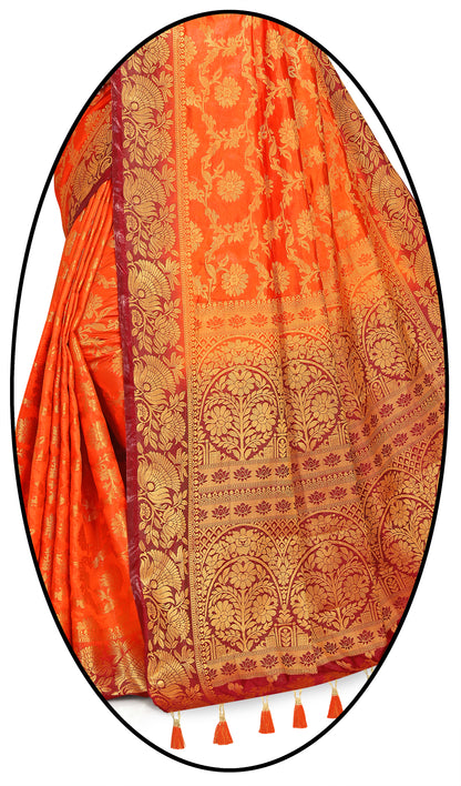 Woven Banarasi Cotton Silk Saree