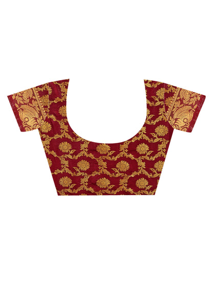 Woven Banarasi Cotton Silk Saree