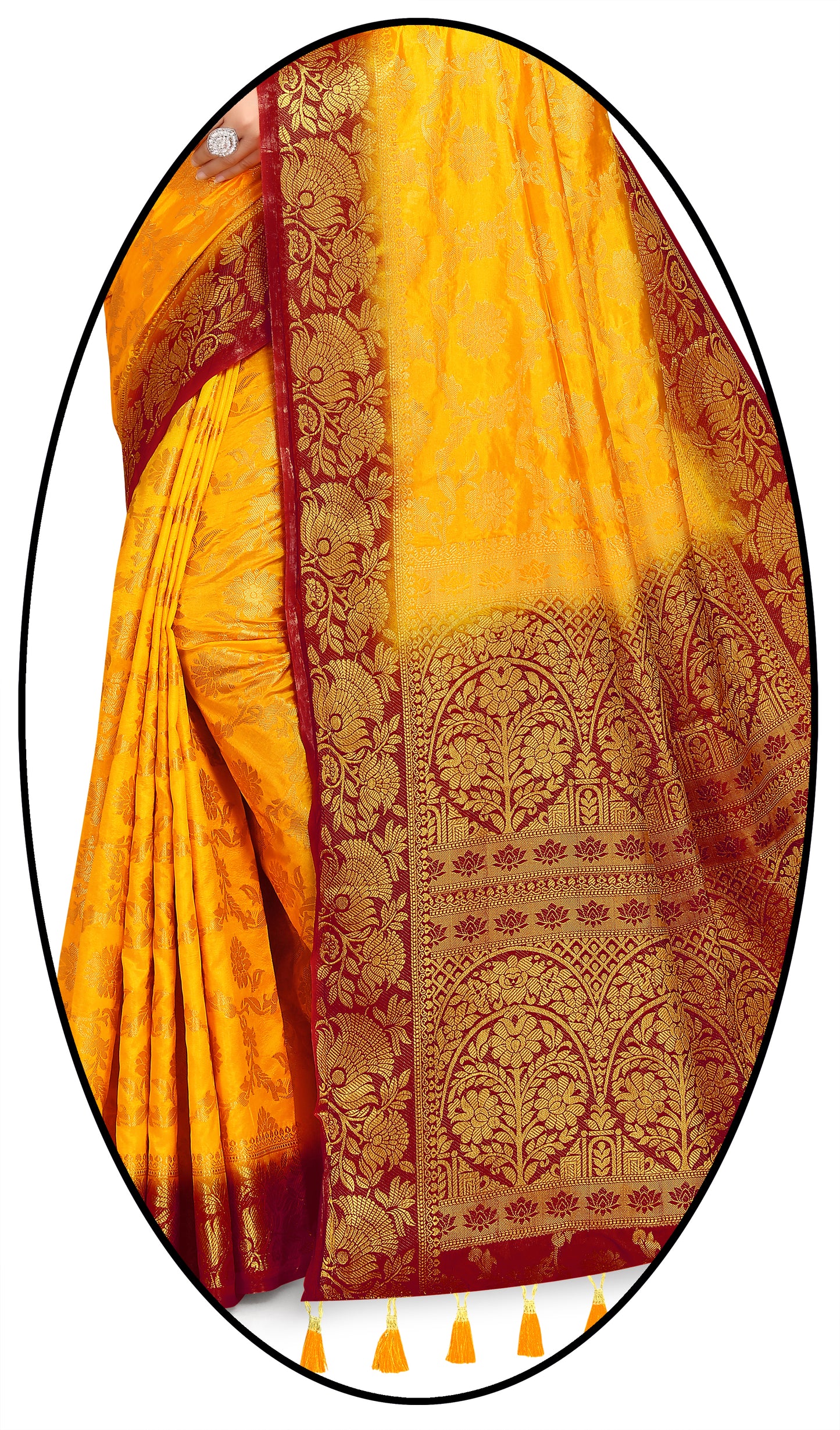 Woven Banarasi Cotton Silk Saree