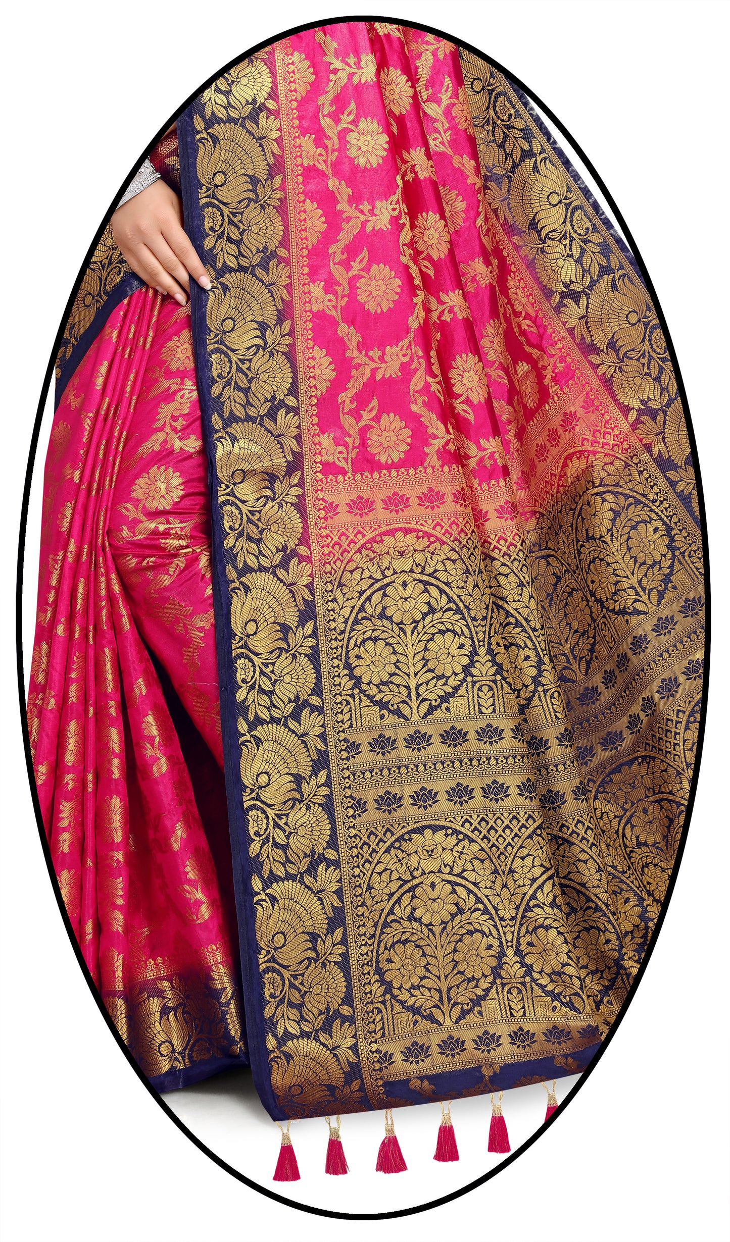 Woven Banarasi Cotton Silk Saree