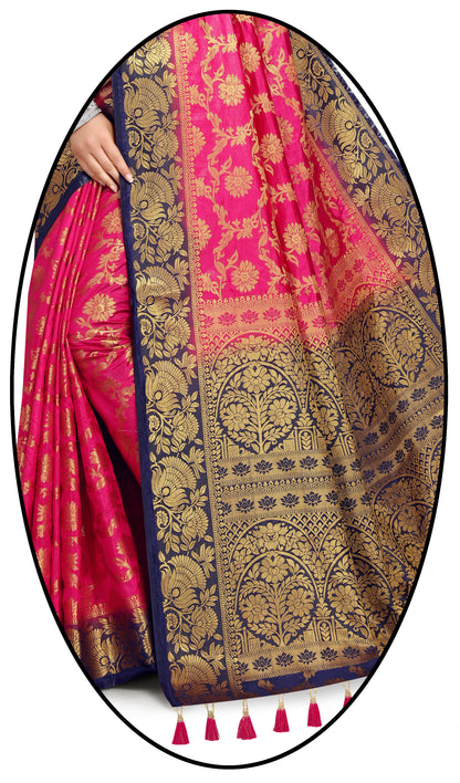 Woven Banarasi Cotton Silk Saree