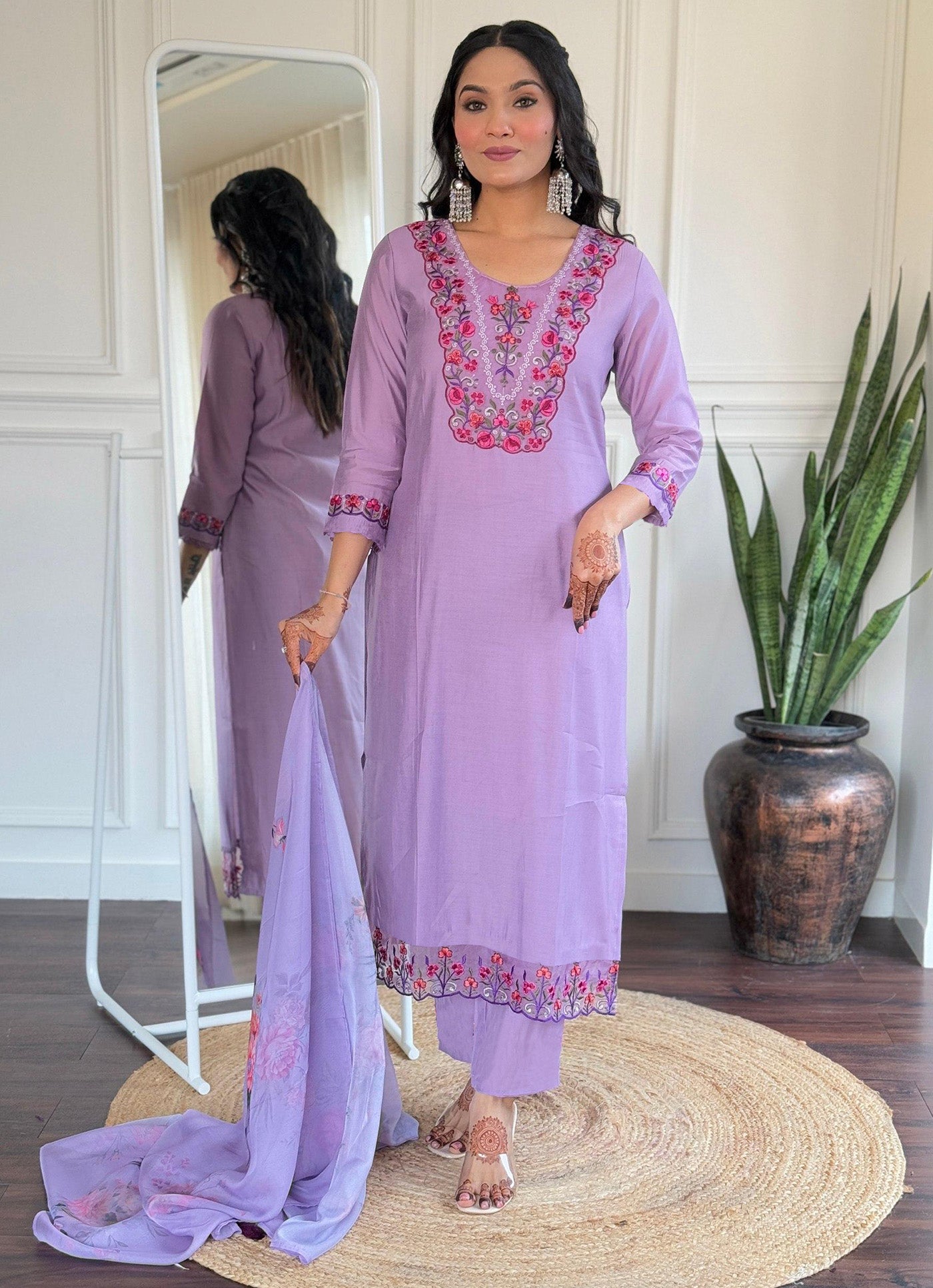 Women’s Kurta Pent Dupatta Set