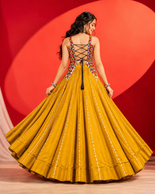 Ethnic Women Lehenga With Fancy Top For Navratri 2k26
