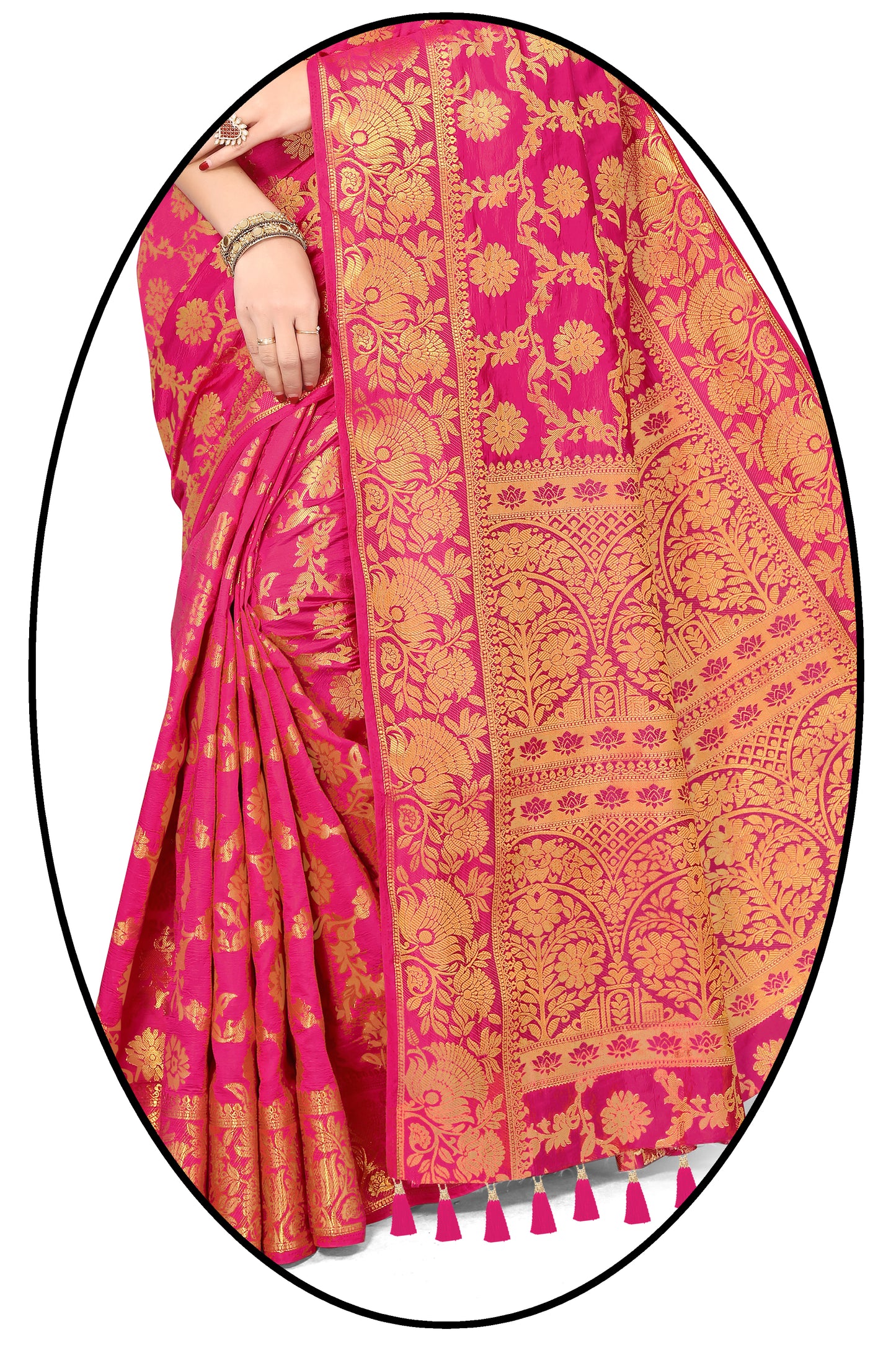 Woven Banarasi Cotton Silk Saree