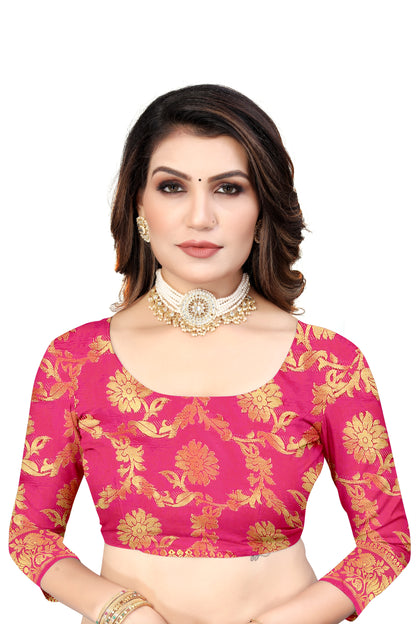 Woven Banarasi Cotton Silk Saree